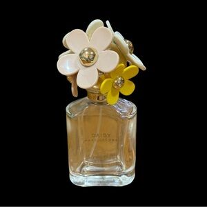 Empty Marc Jacobs Daisy Perfume with Cream and Yellow Floral Cap